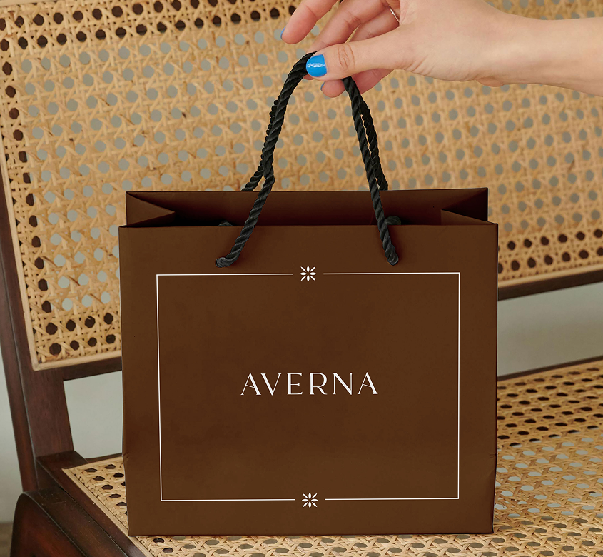 Maquette du site internet de la marque Averna