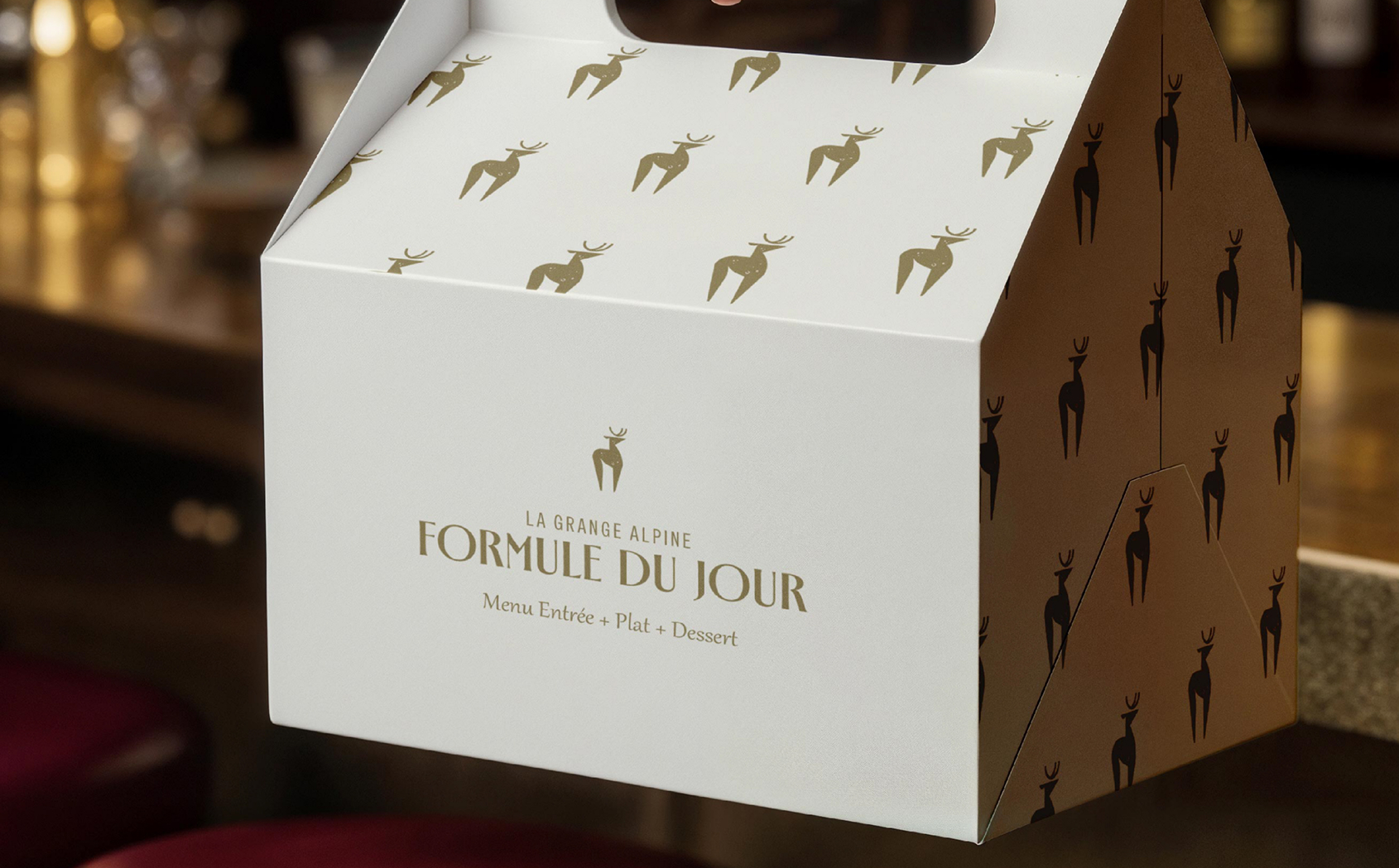 Packaging premium imaginé pour La Grange Alpine
