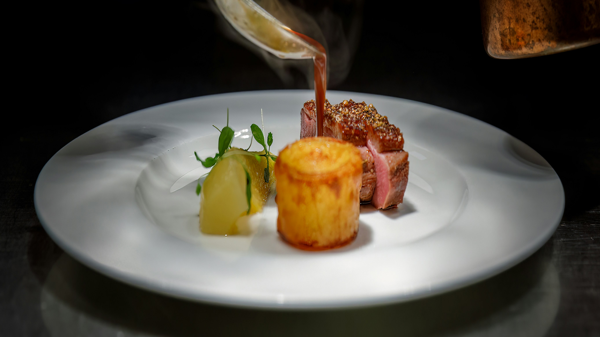 Identité visuelle du restaurant alpin La Grange Alpine